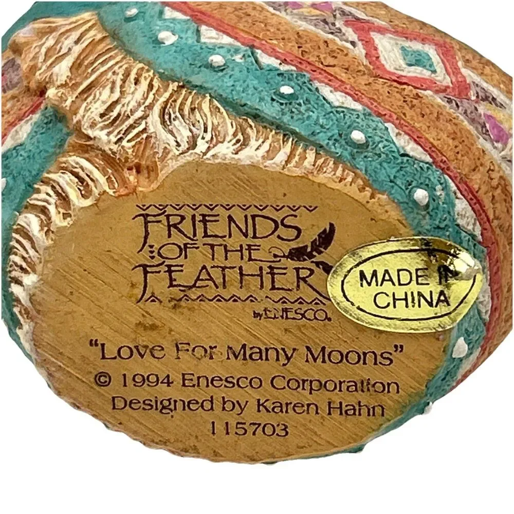ENESCO 1994‎ FRIENDS OF THE FEATHER Love For Many Moons 115703 Figurine